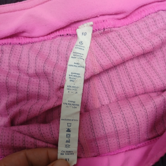 Lululemon Athletica Black Joggers with Pink Accents - Picture 2 of 12